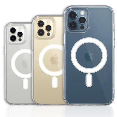 Clear Shockproof MagSafe Case for iPhone 13 / 14 / 15 / 16   Transparent Slim Pr