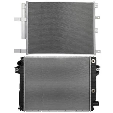 Aluminum Radiator & AC Condenser Cooling Kit For 2013-2018 Ram 3500 & Ram 2500