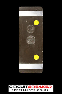 WYLEX REWIREABLE PUSH PLUG IN FUSE WIRE CARRIER 20 AMP YELLOW