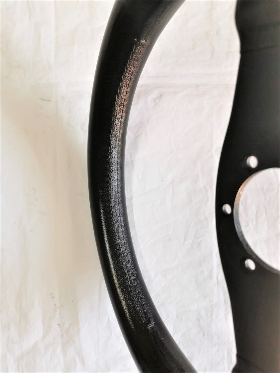 MOMO CORSE 35φ Momo Corse Racing Steering Wheel 1995 Leather 3 Spoke Rare Type