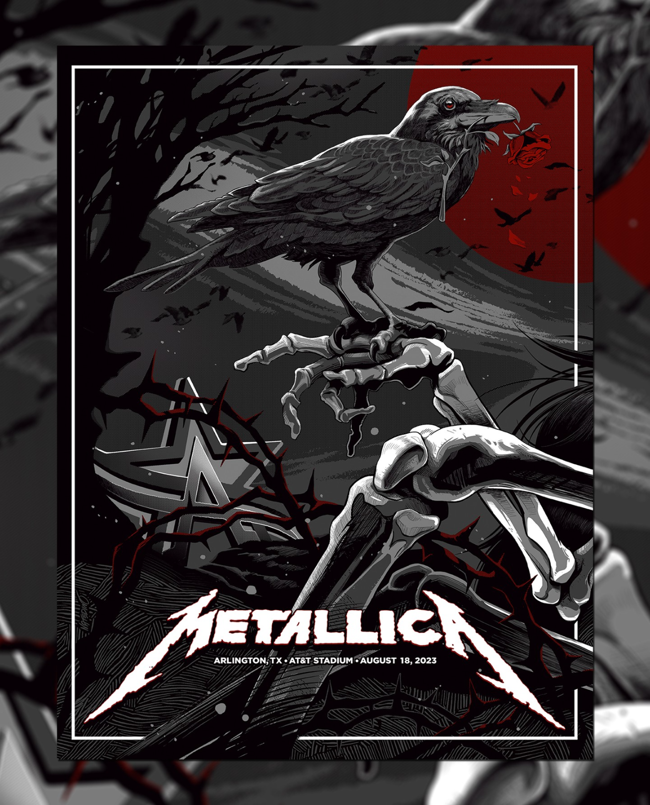 Metallica - Live In Arlington Poster 18x24 inch Free Shipping