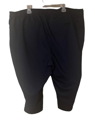 Catherines Capris donna taglia 30W blu navy elasticizzato vita alta conica comfort - Foto 14 di 15