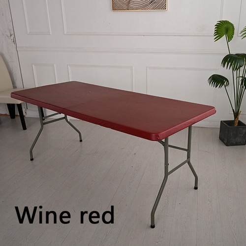 Rectangular Waterproof Tablecloth Elastic Edged Fitted Table Top Cover Cloth UK - Picture 22 of 25