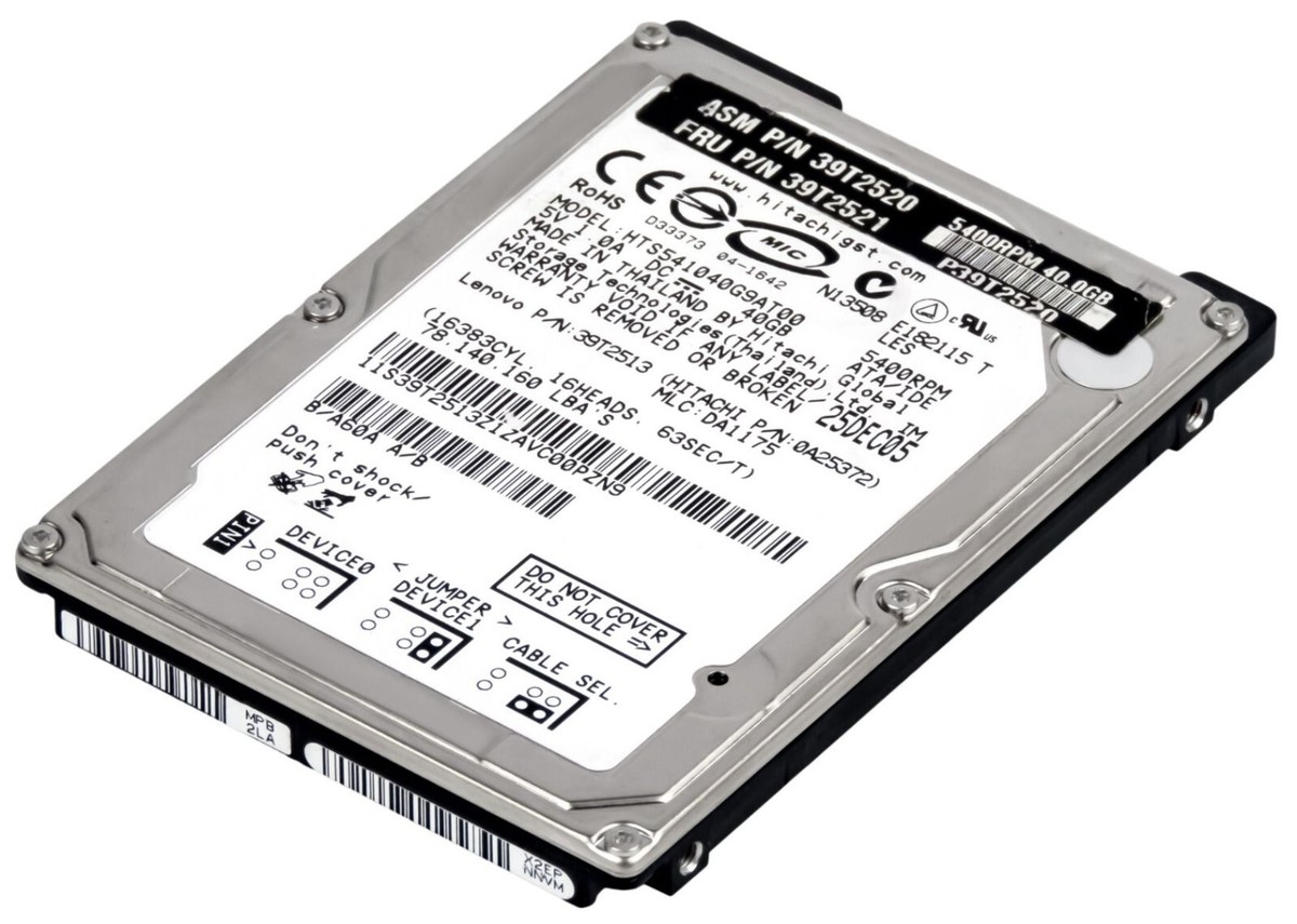 5000vt 3枚 Hitachi Travelstar 5K100 40GB Internal 5400RPM 2.5