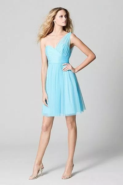 Tiffany blue bridesmaid shop dresses short