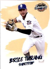 2021 Biloxi Shuckers Choice #25 Brice Turang Corona California CA Baseball Card