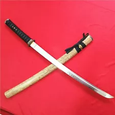 Japan Japanese Sword Wakizashi Katana Very Sharp Clay Tempered T10 Steel Blade