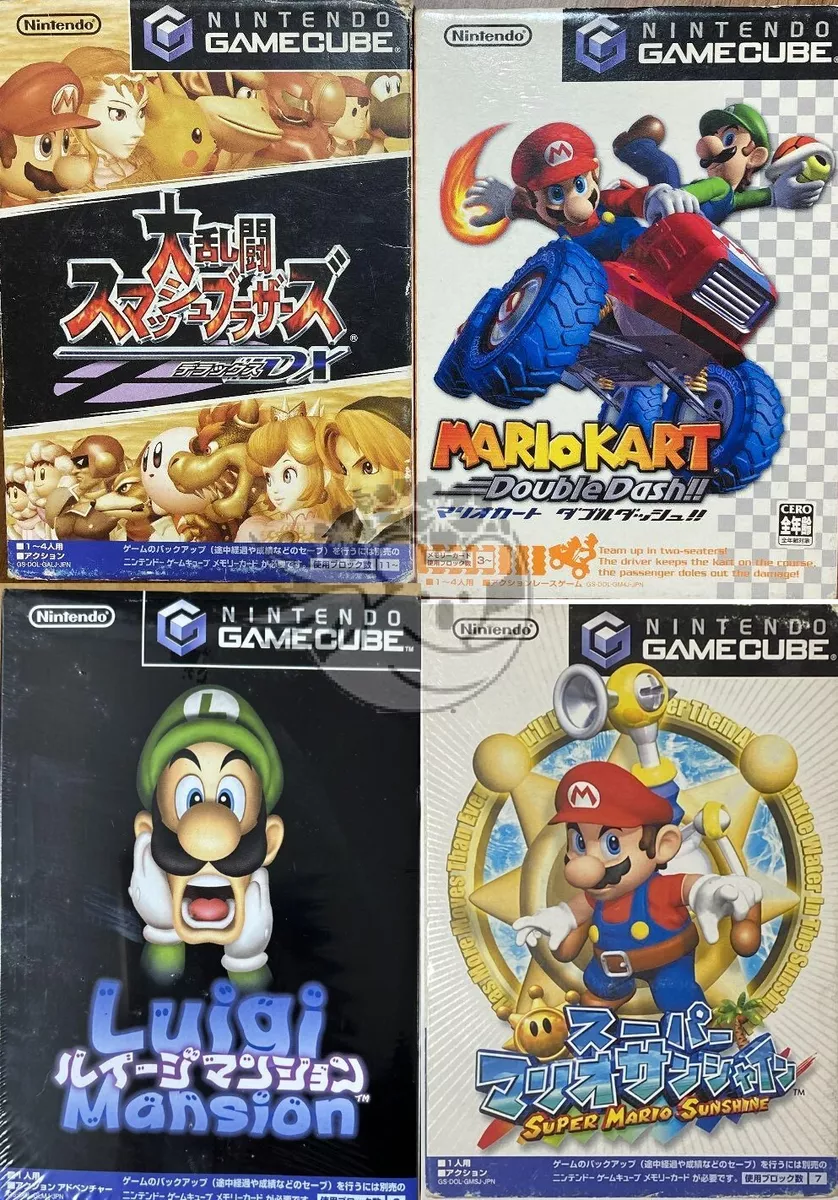 Mario kart Double dash Super Smash Bros. Mario Sunshine Luigi's Mansion Set  of 4