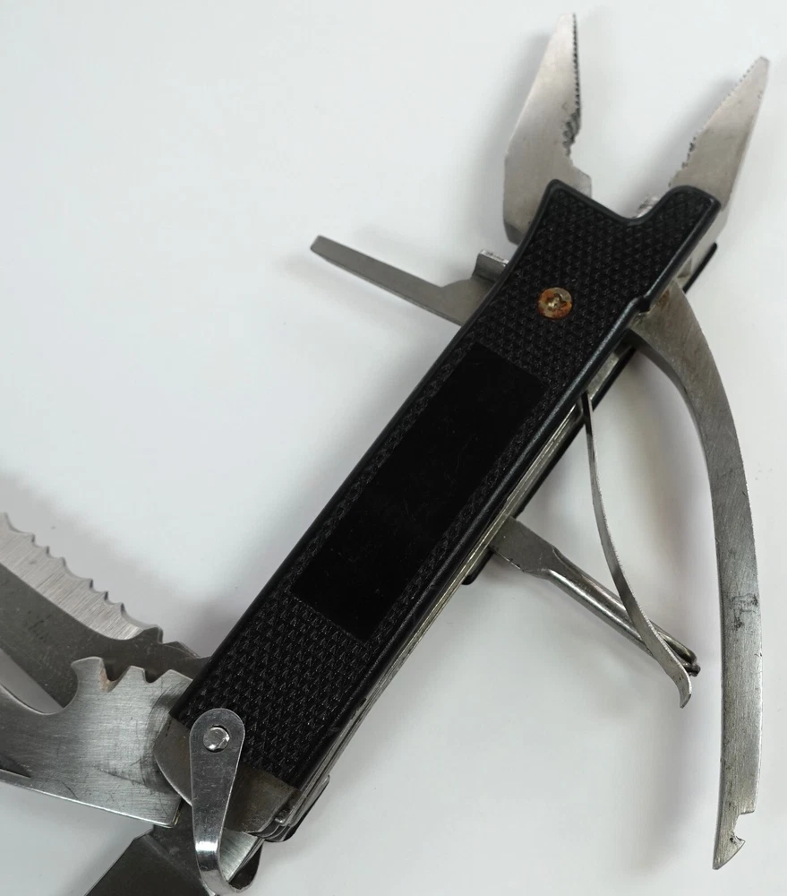Multi-Tool Survival Pocket Knife with 2 Blades Pliers Saw Phillips Opener  