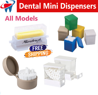 Dental Cotton Roll Holder Microbrush Dispenser 2''x 2'' Sponges Gauze Holder