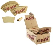 24 Packs RAW PERFECTO Rolling Paper CONE Tips Fit 78mm,79mm,110mm and King Size