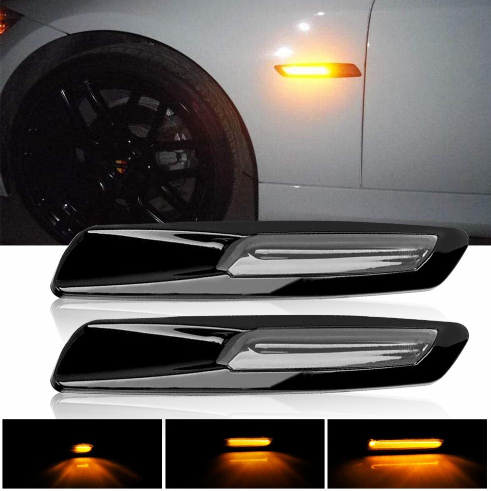 BMW F10 1 3 5 Series White LED Side Marker Turn Signal Lights