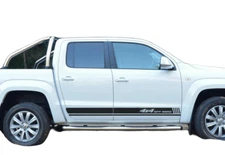2 PCS Graphics Side Skirt Stripes Car Sticker For VW Amarok Off Road Decals