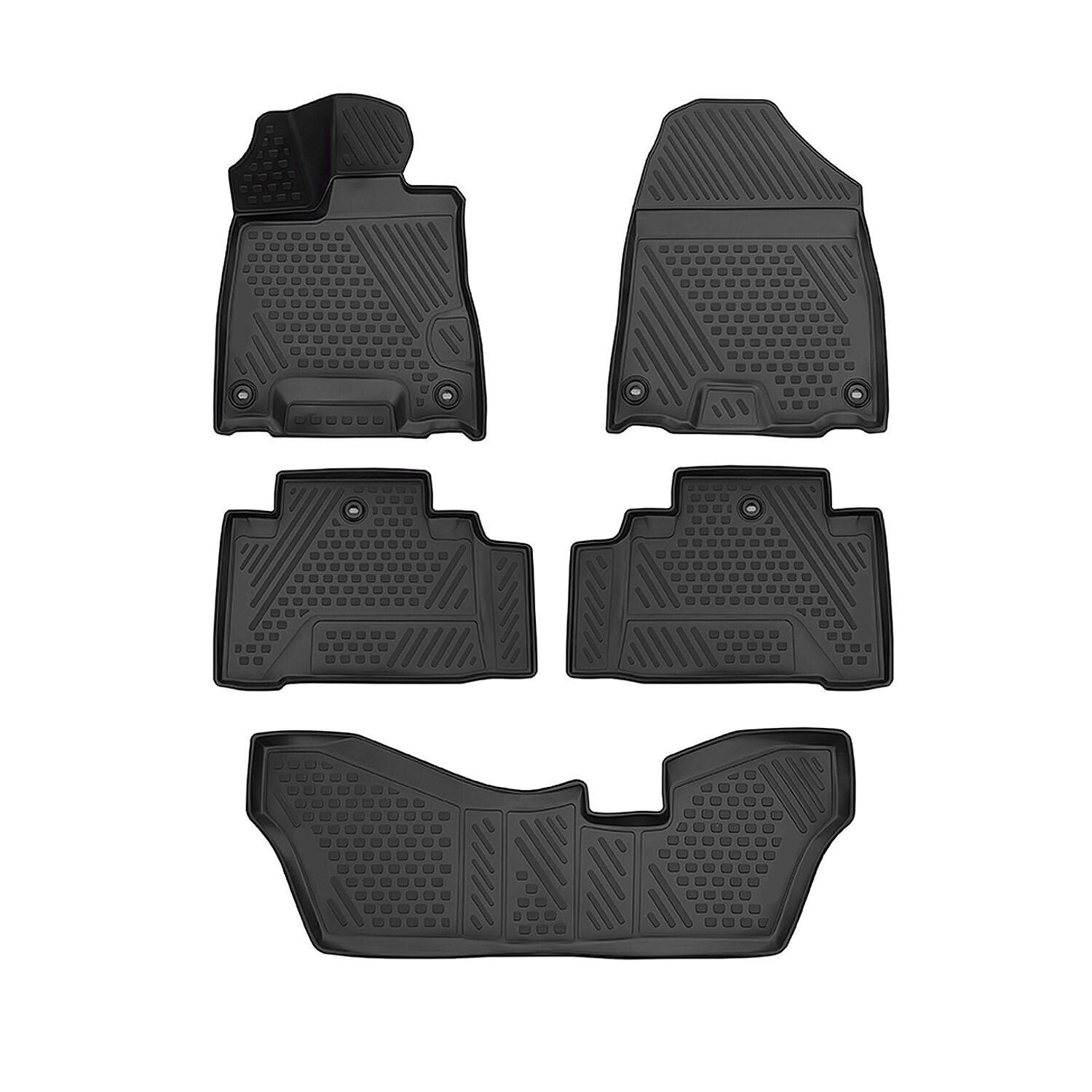 OMAC Floor Mats Liner for Acura MDX 20142020 Black TPE AllWeather 5 Pcs eBay
