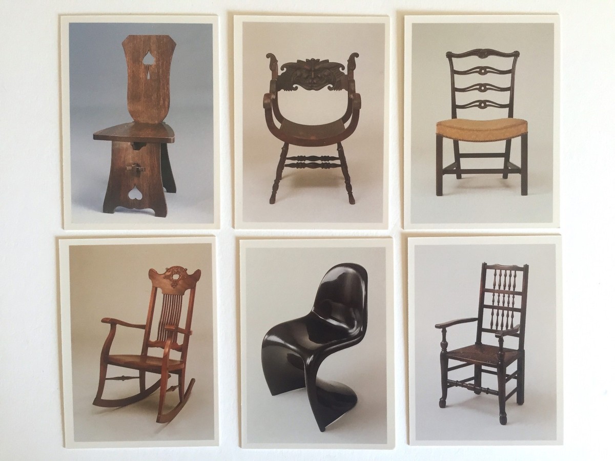 RARE VTG FAMOUS DESIGNER CHAIRS COLLECTORS MUSEUM TRADING CARDS