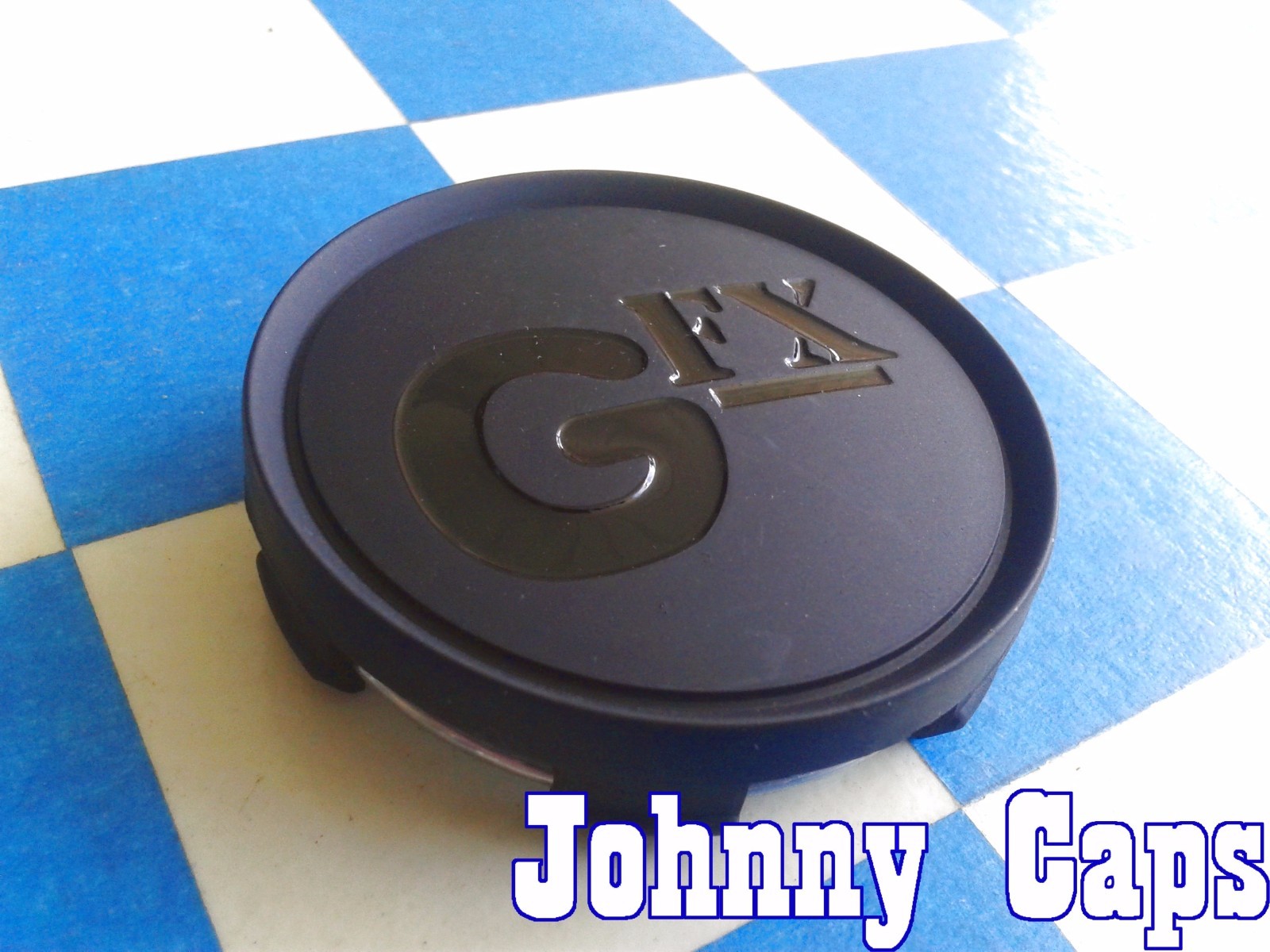 GFX Wheels [60] NEW! BLACK Center Cap # SUCAP-10 Custom Wheel Center Hub Cap (1)