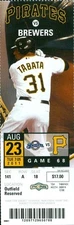 2011 Pirates vs Brewers Ticket: Casey McGehee HR/Josh Harrison 1st MLB HR