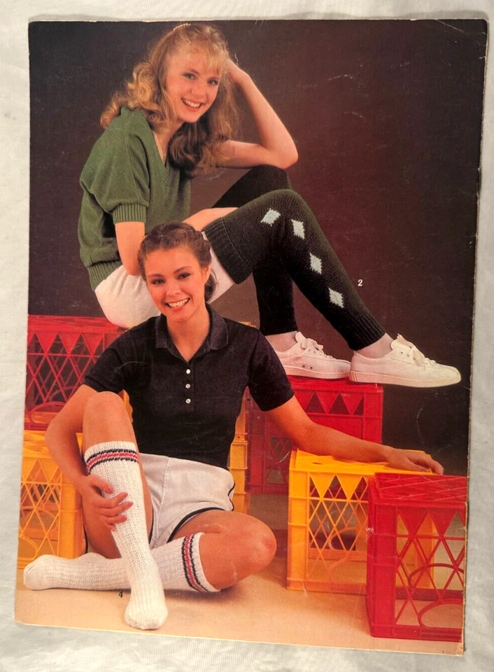 Knitted Leg Warmers & Socks - Leisure Arts #224 - 5 Knit Patterns - Image 2 of 2