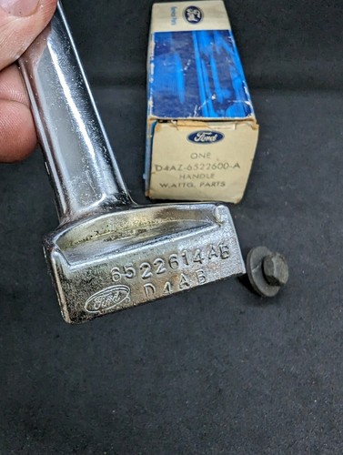 NOS 1974 1975 FORD LTD GALAXIE LEFT RIGHT SIDE INTERIOR CHROME DOOR HANDLE - Picture 6 of 7
