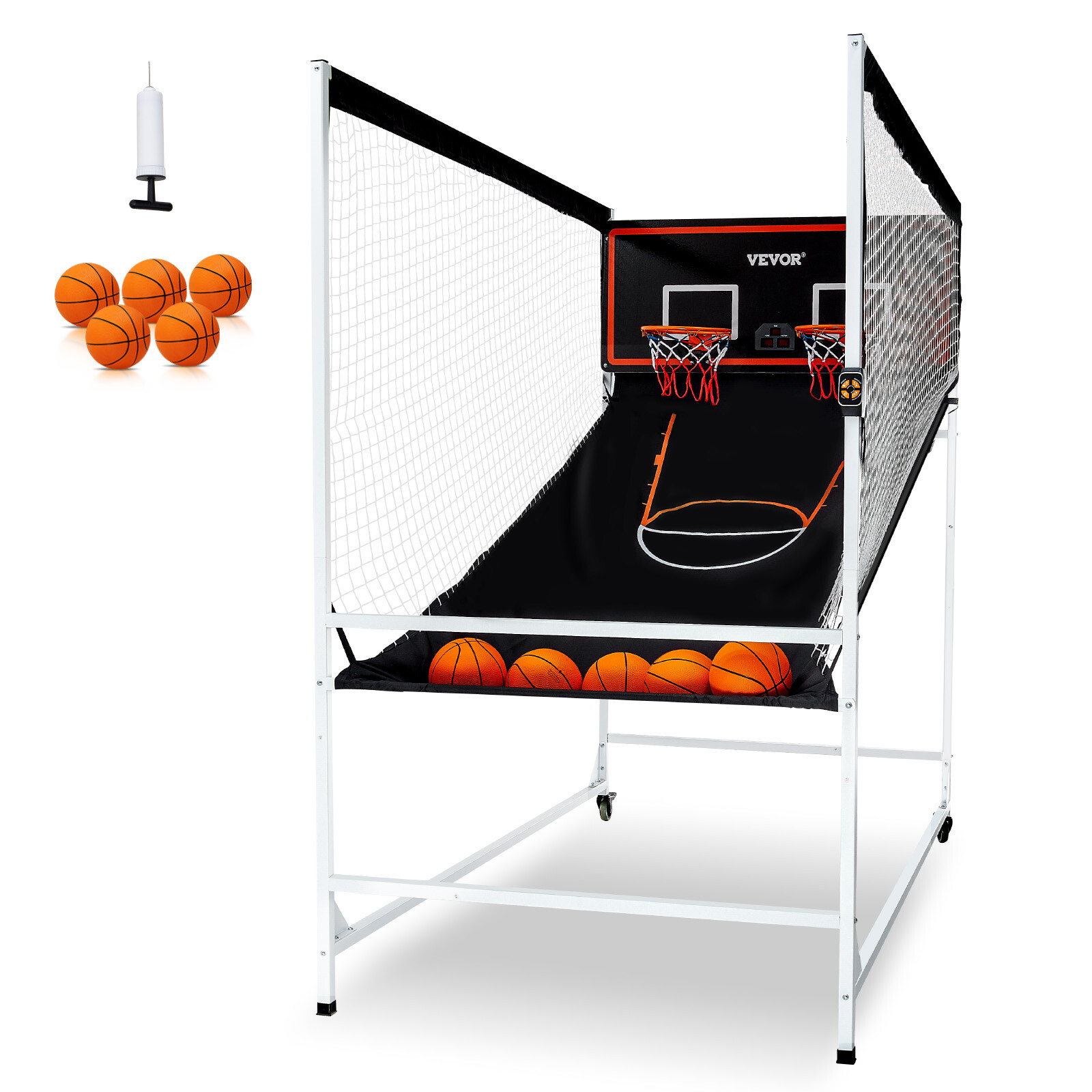 Jeu d'arcade de basketball d'intérieur 2 joueurs pour salle de jeux et ados