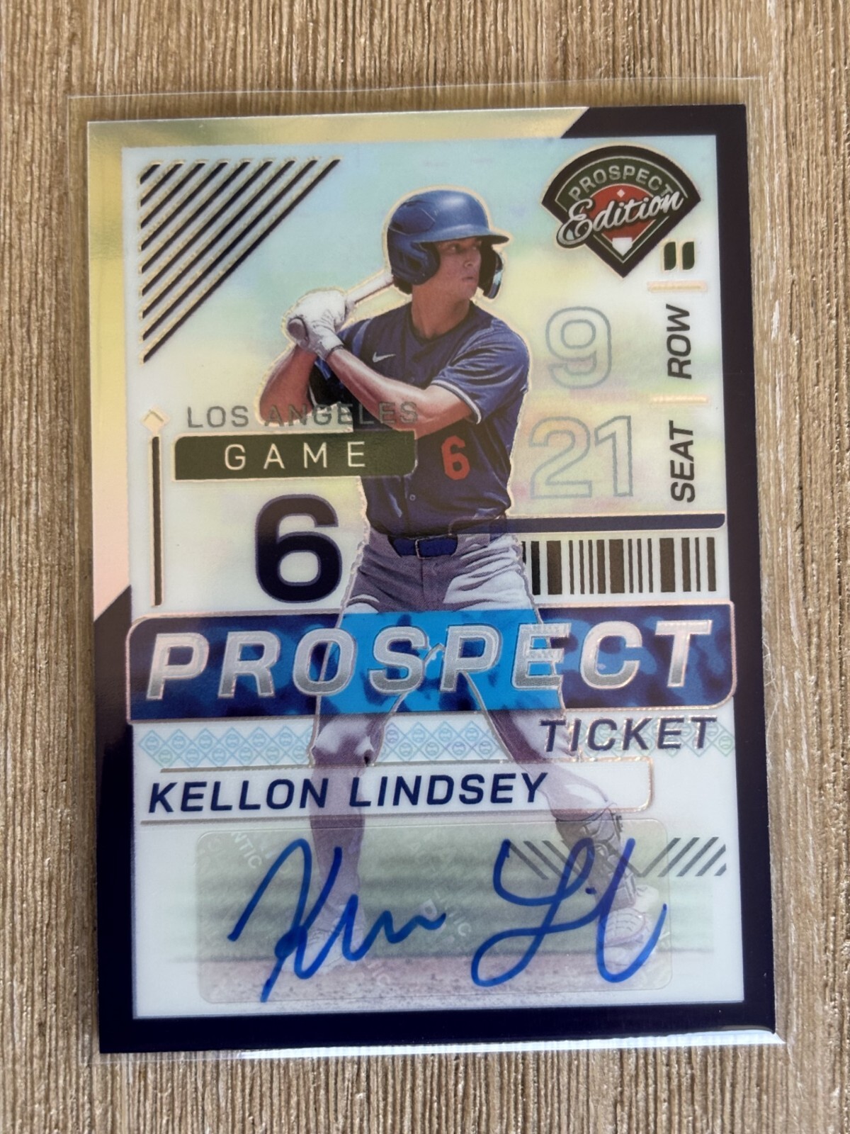 2024 Panini Prospect Edition Kellon Lindsey Purple Auto #'d 062/125!!