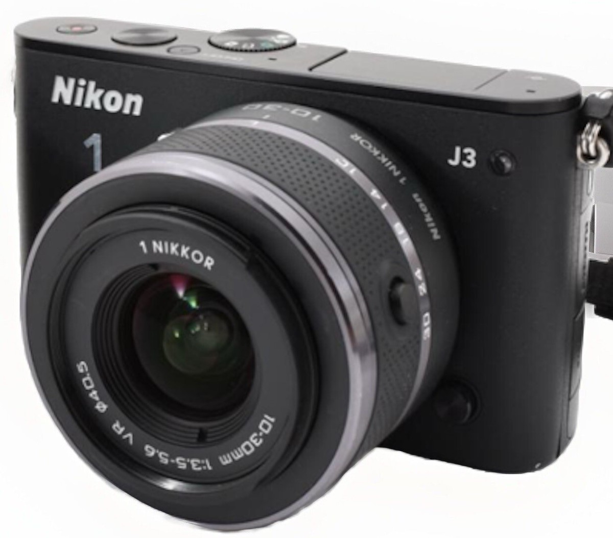 Nikon 1 J3 mirrorless digital camera body W. 10-30mm VR Lens