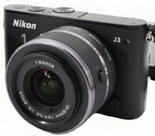 Nikon 1 J3 mirrorless digital camera body W. 10-30mm VR Lens Set