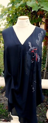 Kleid La Mode est a vous LMV Gr. 40 42 Modell *MOKKA* schwarz neu S/Et