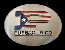 PUERTO RICO FLAG UNITED STATES UNISEX BELT BUCKLE