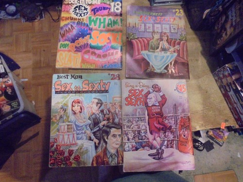 4 SEX to SEXTY Pierre Davis Risque Adult Humor Cartoon Magazines #18-23-28-45 - Picture 4 of 4