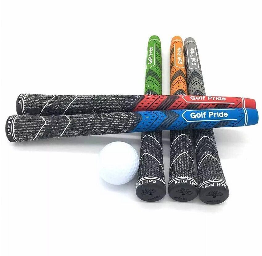 13x Golf Pride MCC PLUS 4 Golf Club Grips Standard Midsize Gray Blue