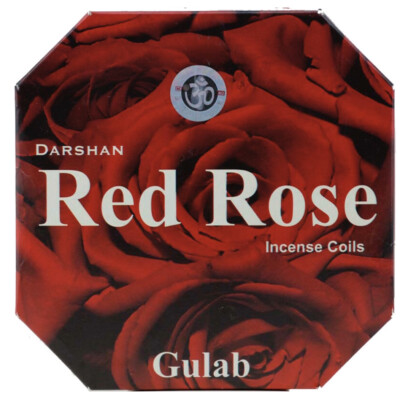 Darshan Rose Incense Coils 