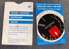 Vtg Kodak Indoor Exposure Guide Kodaguide No. 1211 Calculator Exposure Wheel