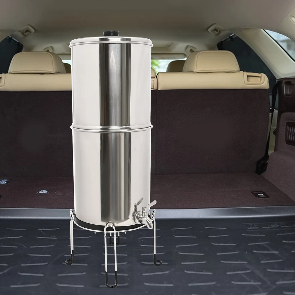 Waterdrop Gravity-fed Water Filter System, with 2 Filters, 2.25G Stainless-Steel - Image 2 of 4