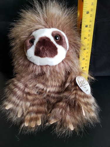 Mandra Sloth Aurora Luxe Boutique Brown and Tan Wild Furry Plush Stuffed Animal - Picture 11 of 12