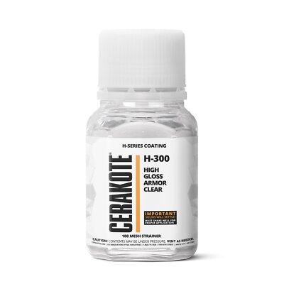 CERAKOTE  H-SERIES Oven Cure Coating with PartB H-300 High Gloss Armor Clear4oz