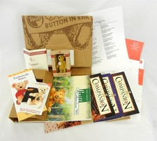 1999 Steiff Bears Collector's Club Kit Golden Bear w/Button/Tag Paperwork T298