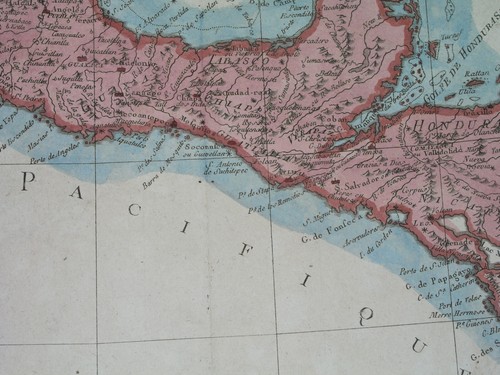 1780 RARE ORIGINAL MAP MEXICO YUCATAN NICARAGUA GUATEMALA EL SALVADOR HONDURAS - Picture 5 of 8