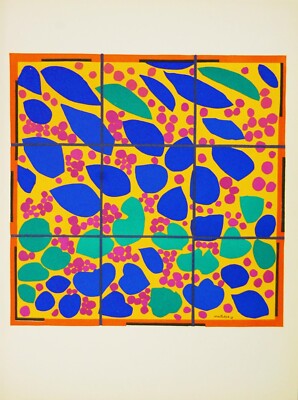 Lierre En Fleur Ivy Flower Henri Matisse Ltd Edition Lithograph 1953 Unframed