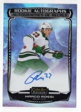 2022-23 O-Pee-Chee OPC Platinum Rookie Autograph Cosmic Marco Rossi 12/35