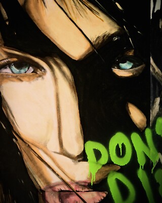 Stuart Semple Mischtechnik auf gespannter Leinwand ''DON'T DIE'' - 2006 - Provenienz 