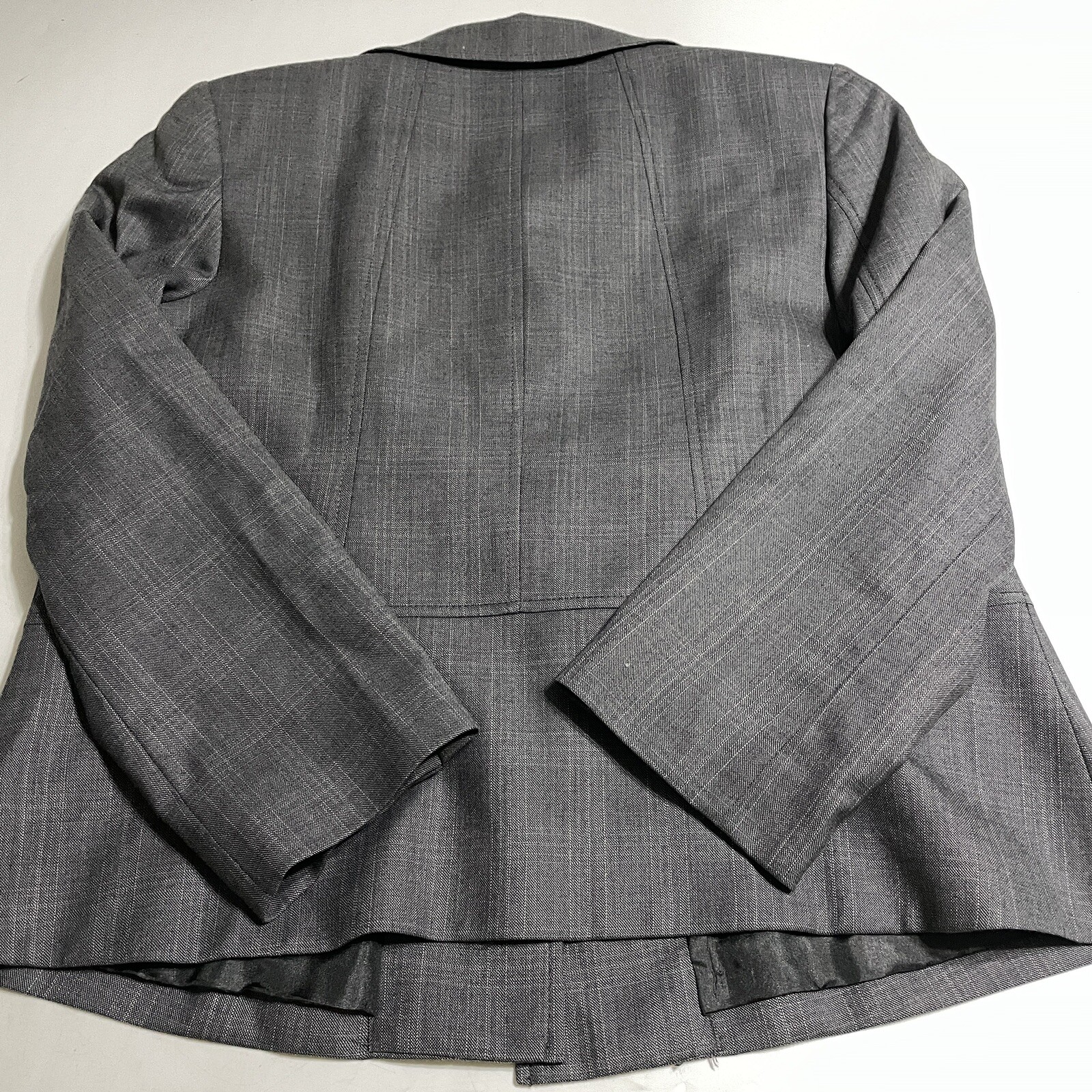 VTG Pendleton gray wool jacket collarless blazer … - image 6