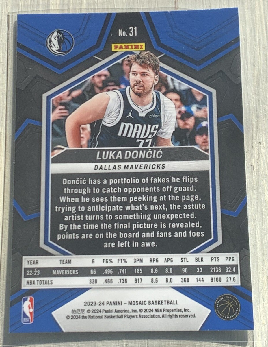Panini mosaic 元年 Luka doncic psa10 鑑定済 2022-23 Mosaic Luka Doncic Stained Glass SSP PSA 10 | eBay
