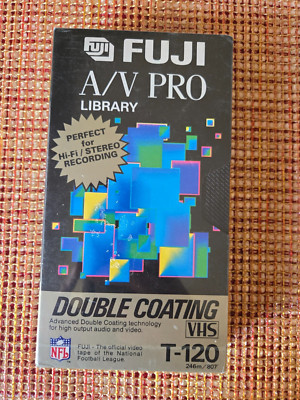 Fuji A/V Pro Library Super HG T-120 Blank VHS Double Coating Video Tape NEW