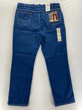 Dickies Regular Fit Jeans Mens 40x32 Bootcut Dark Blue Denim Workwear Western