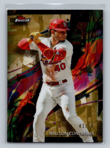 Willson Contreras 2024 Topps Finest Gold /50 St. Louis Cardinals #66