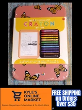 Art 101 Budding Artist Crayon Art Kit 16 Page Mini Coloring Book 12 Crayons NEW