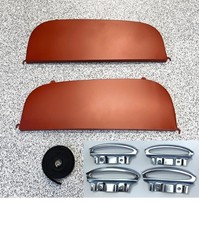 Pair Flush Mount Fender Skirts W Rubber Clips For 1949-1950 Chevy Car