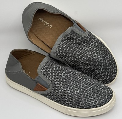 OluKai Womens Pehuea Pai Slip On Sneakers Gray Shoes Size US W7