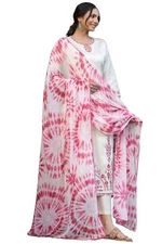 GoSriKi Women's Cotton Blend Straight Embroidered Kurta with Pant & Dupatta (...